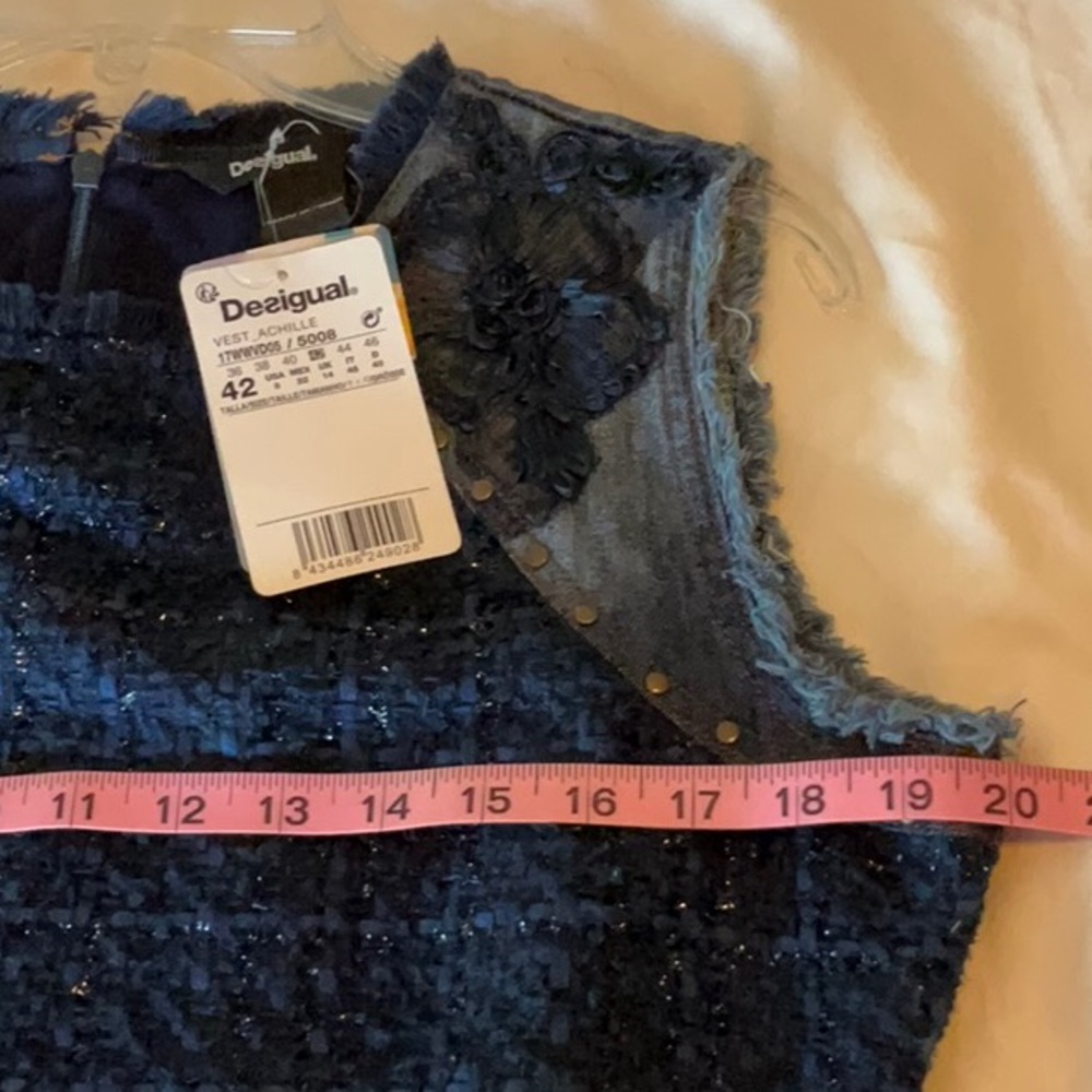 Desigual Denim Achilles Dress USA 8 - Picture 5 of 7